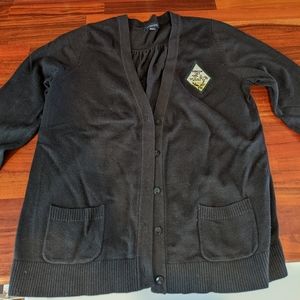 Sigma Alpha Black Button down Sweater